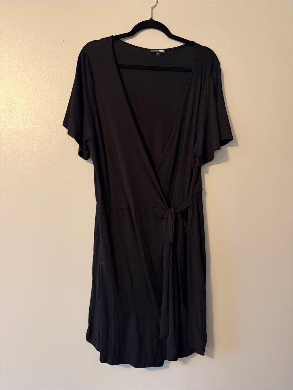 Fashion Nova sexy Black Wrap Romper